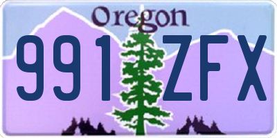 OR license plate 991ZFX