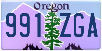 OR license plate 991ZGA