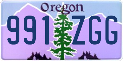 OR license plate 991ZGG