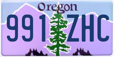 OR license plate 991ZHC