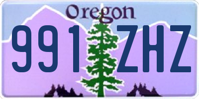 OR license plate 991ZHZ