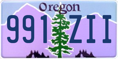 OR license plate 991ZII