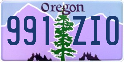 OR license plate 991ZIO