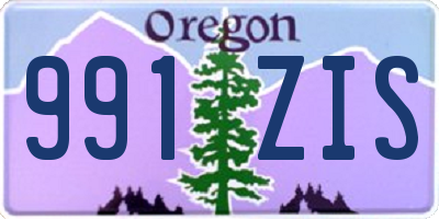 OR license plate 991ZIS