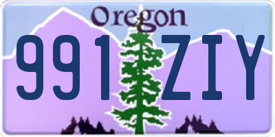 OR license plate 991ZIY