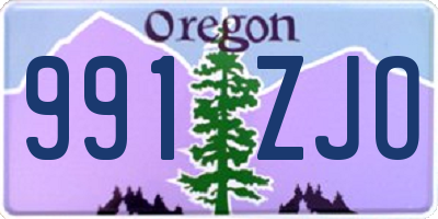 OR license plate 991ZJO