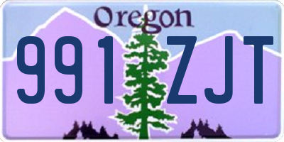 OR license plate 991ZJT