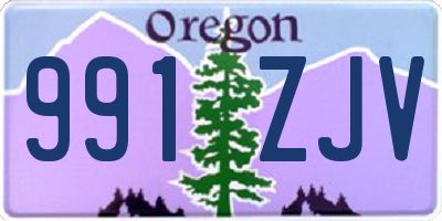 OR license plate 991ZJV