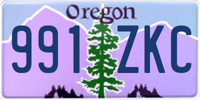 OR license plate 991ZKC