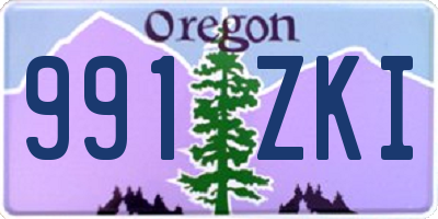 OR license plate 991ZKI