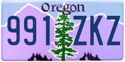 OR license plate 991ZKZ