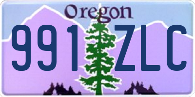 OR license plate 991ZLC