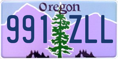 OR license plate 991ZLL