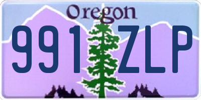 OR license plate 991ZLP