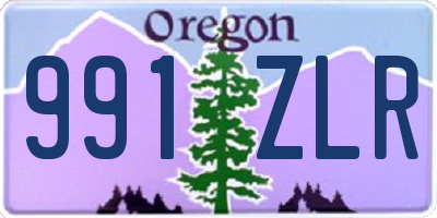 OR license plate 991ZLR