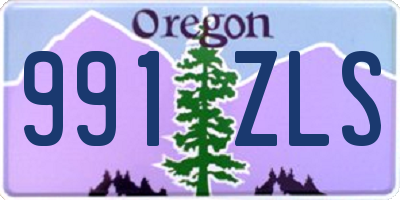 OR license plate 991ZLS