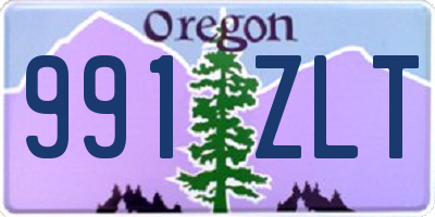 OR license plate 991ZLT