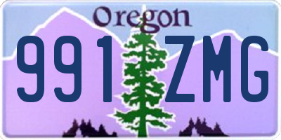 OR license plate 991ZMG