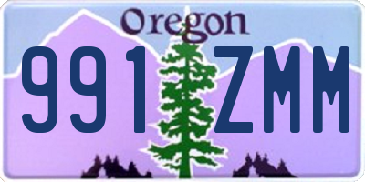 OR license plate 991ZMM