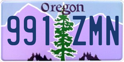 OR license plate 991ZMN