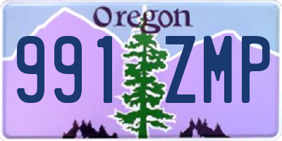 OR license plate 991ZMP