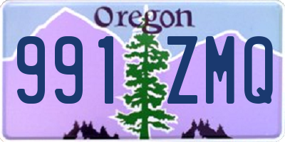 OR license plate 991ZMQ