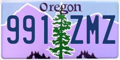 OR license plate 991ZMZ