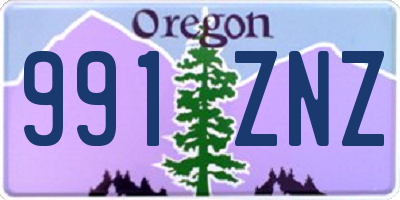 OR license plate 991ZNZ