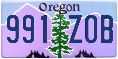 OR license plate 991ZOB