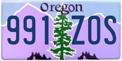 OR license plate 991ZOS