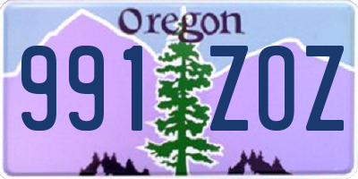 OR license plate 991ZOZ