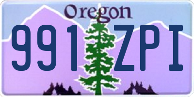 OR license plate 991ZPI