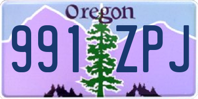 OR license plate 991ZPJ