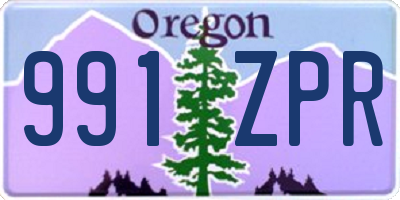 OR license plate 991ZPR