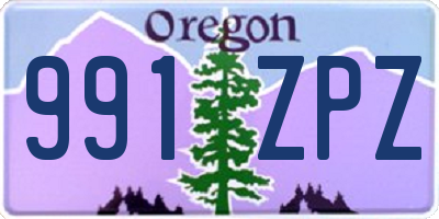 OR license plate 991ZPZ