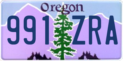 OR license plate 991ZRA