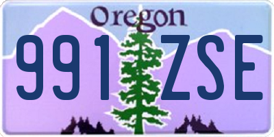 OR license plate 991ZSE