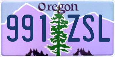 OR license plate 991ZSL