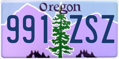 OR license plate 991ZSZ