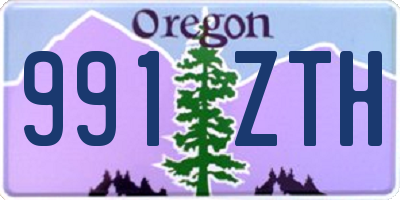 OR license plate 991ZTH