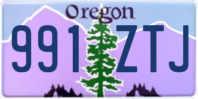 OR license plate 991ZTJ