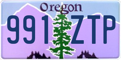 OR license plate 991ZTP