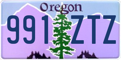 OR license plate 991ZTZ