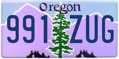 OR license plate 991ZUG