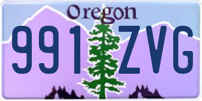 OR license plate 991ZVG