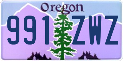 OR license plate 991ZWZ