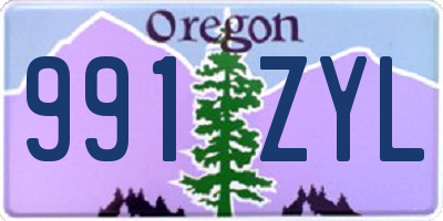 OR license plate 991ZYL