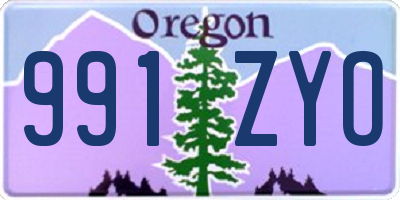 OR license plate 991ZYO