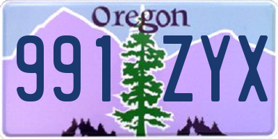 OR license plate 991ZYX