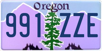 OR license plate 991ZZE